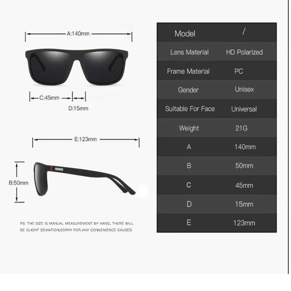 Polarized Sunglasses‎ Men Driving Fishing UV Protection Sport Silver Mirror Lens